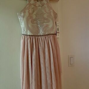 Rare Editions Sunday Best Blush Dress. Girls size 12.